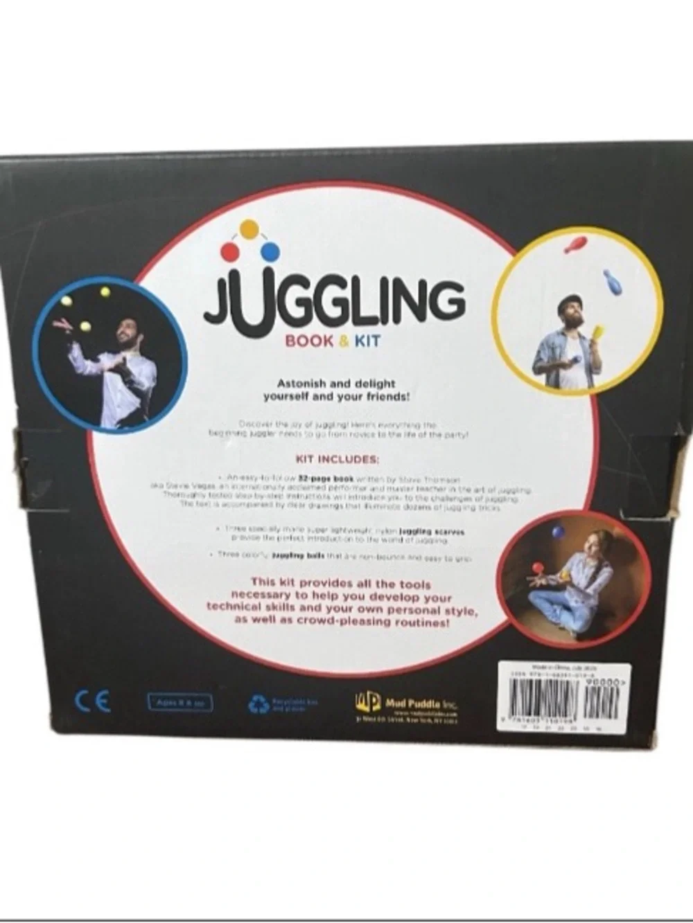 Juggling Book & Kit For Beginners Complete Set Balls & Scarves Learn To Juggle